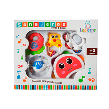 Cargar imagen en el visor de la galería, Set De Sonajeros Mediano X 5 Pcs