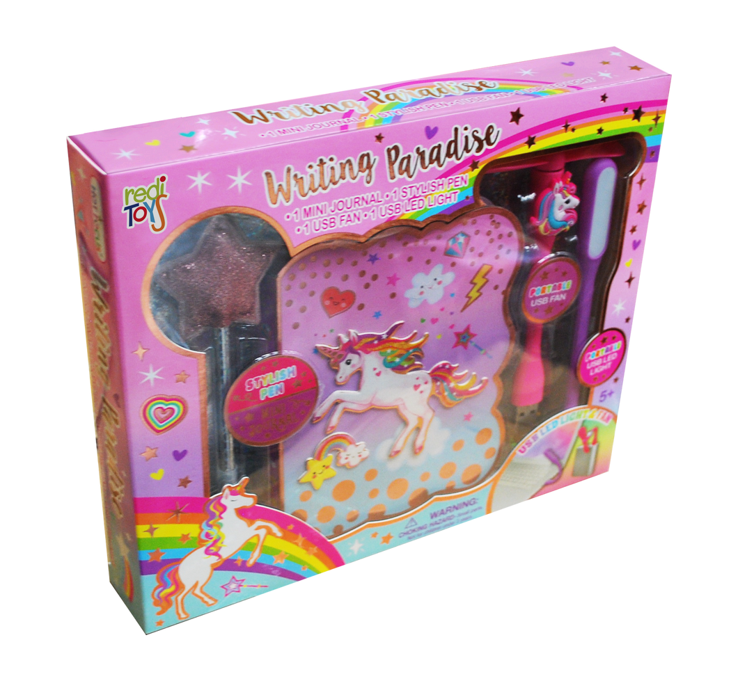 Set De Escritura Portatil Unicorn