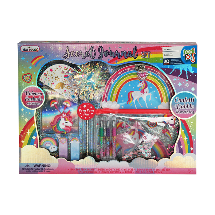Set De Diario Rainbow Chic