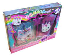 Cargar imagen en el visor de la galería, Set De Diario Y Billetera Caticorn
