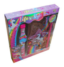 Cargar imagen en el visor de la galería, Set Life &amp; Style Unicorn Con Reloj
