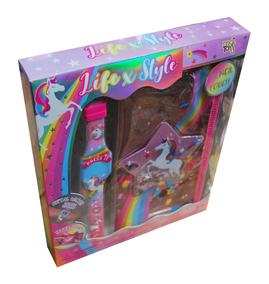 Set Life & Style Unicorn Con Reloj