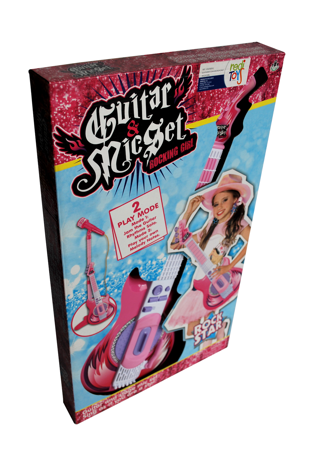 Guitarra Con Microfono Rock Girl