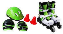 Cargar imagen en el visor de la galería, Set De Patinaje Black And Green L (Excluido Iva)
