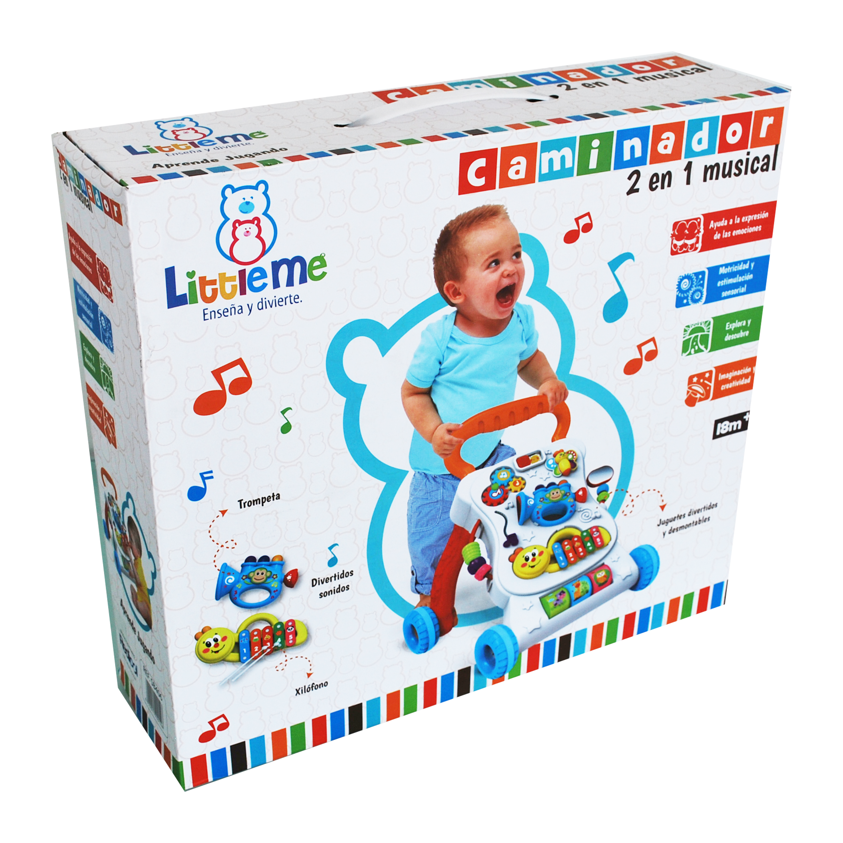Caminador musical e interactivo para bebé primeros pasos